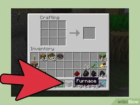 Сделайте печь в Minecraft, шаг 3