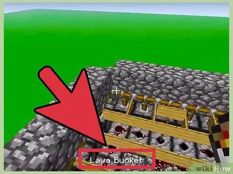 Создайте вулкан в Minecraft, шаг 4
