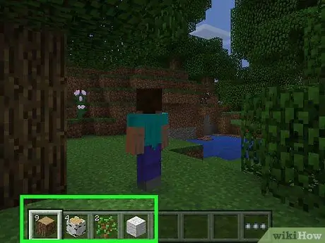 Сделайте лестницу в Minecraft Шаг 1