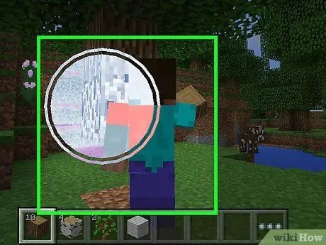Сделайте лестницу в Minecraft, шаг 2
