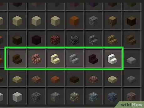 Сделайте лестницу в Minecraft Step 7