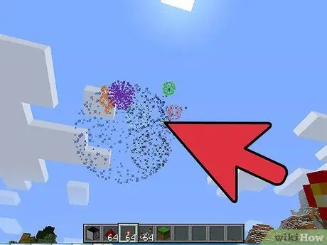Сделайте фейерверк в Minecraft, шаг 4
