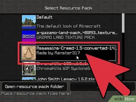 Установите пакеты ресурсов Minecraft, шаг 12
