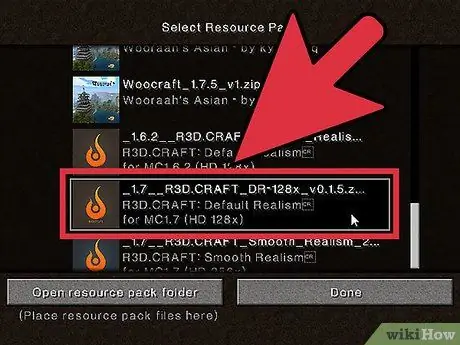 Установите пакеты ресурсов Minecraft Шаг 7
