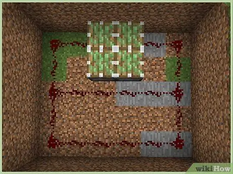 Постройте подъемно-поршневой мост в Minecraft, шаг 3