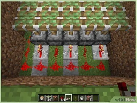 Постройте подъемно-поршневой мост в Minecraft, шаг 4