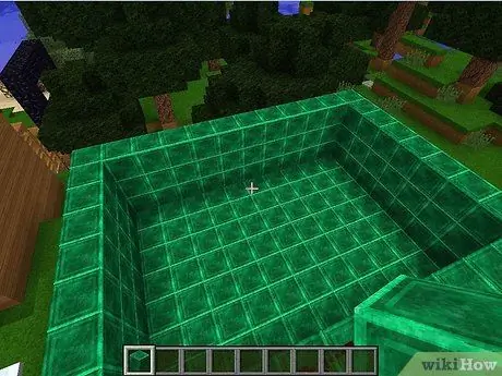 Сделайте бассейн в Minecraft, шаг 1