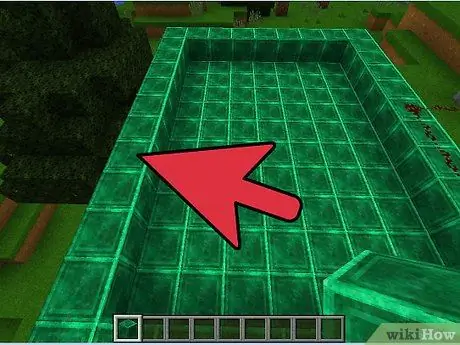 Сделайте бассейн в Minecraft, шаг 2