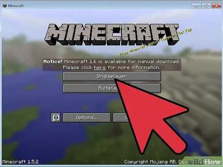 Установите пользовательские карты в Minecraft, шаг 1