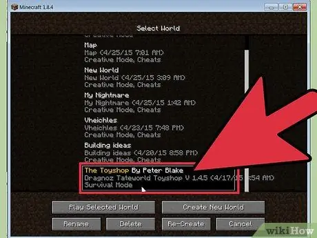 Установите пользовательские карты в Minecraft, шаг 15