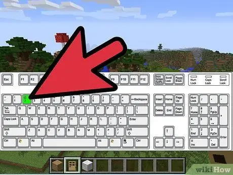 Бросьте стопку предметов в Minecraft, шаг 1