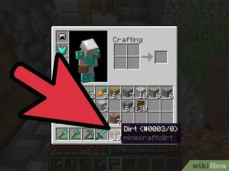 Бросьте стопку предметов в Minecraft, шаг 5