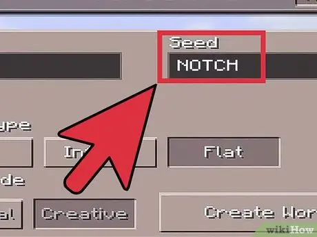 Использование семян в Minecraft PE, шаг 4