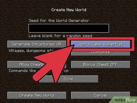 Получите суперплоский ландшафт в Minecraft Step 4