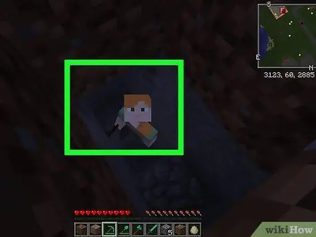 Выбраться из дыры в Minecraft Шаг 15