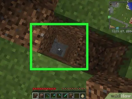 Выбраться из дыры в Minecraft Шаг 16