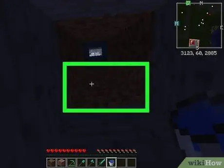 Выбраться из дыры в Minecraft Шаг 9