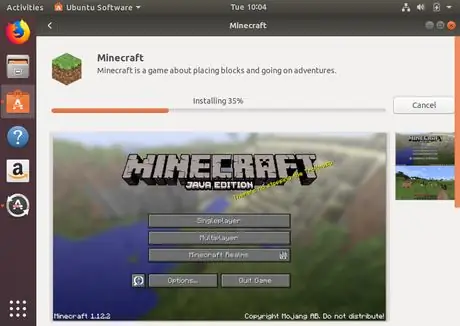 Дождитесь установки minecraft Дождитесь установки minecraft