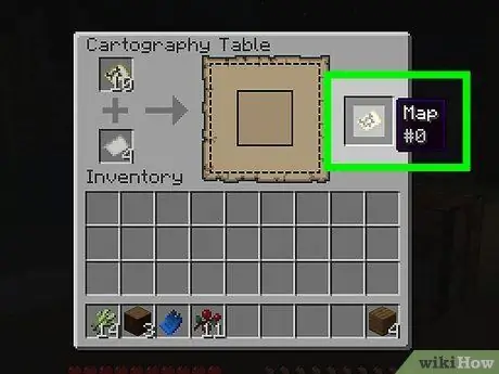 Создание картографической таблицы в Minecraft, шаг 12