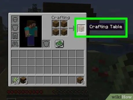 Создание картографической таблицы в Minecraft, шаг 5