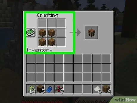 Создание картографической таблицы в Minecraft, шаг 9