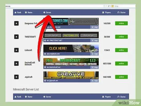 Найдите серверы Minecraft для игры на шаге 2