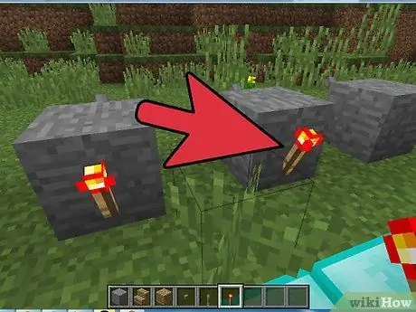 Создайте кодовый замок с рычагом в Minecraft, шаг 3 Создайте кодовый замок с рычагом в Minecraft, шаг 3