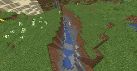 Спуститесь в овраг minecraft step 1