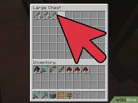 Создание мерцающих факелов из красного камня в Minecraft, шаг 2