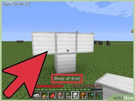 Сделайте железного голема в Minecraft, шаг 4 Сделайте железного голема в Minecraft, шаг 4