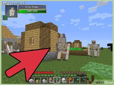 Сделайте железного голема в Minecraft, шаг 6 Сделайте железного голема в Minecraft, шаг 6