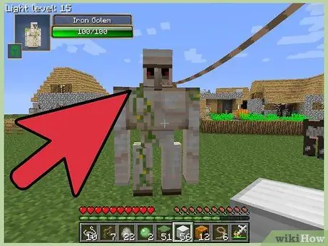 Сделайте железного голема в Minecraft, шаг 8 Сделайте железного голема в Minecraft, шаг 8