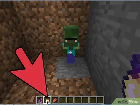 Вылечите зомби-жителя в Minecraft, шаг 4