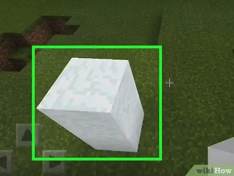 Раскройте лицо снежного голема в Minecraft, шаг 1 Раскройте лицо снежного голема в Minecraft, шаг 1