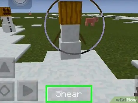 Раскройте лицо снежного голема в Minecraft, шаг 3 Раскройте лицо снежного голема в Minecraft, шаг 3