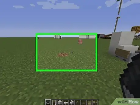 Постройте стул в Minecraft, шаг 1
