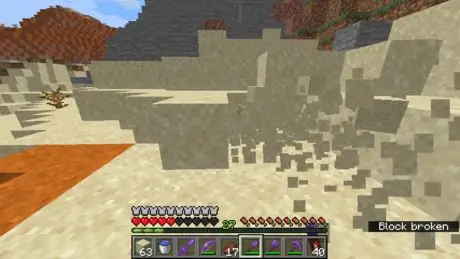 Сделать стекло в Minecraft, шаг 1