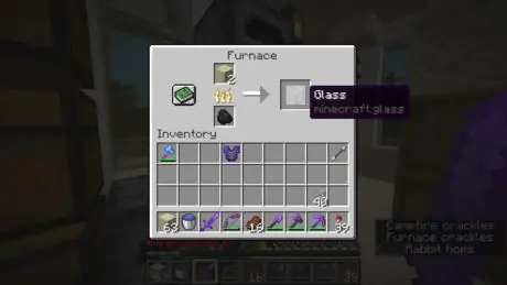 Сделать стекло в Minecraft, шаг 4
