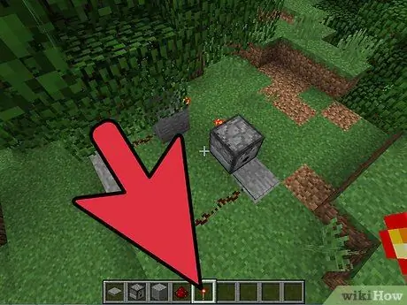 Сделайте петлю дозатора редстоуна в Minecraft, шаг 3