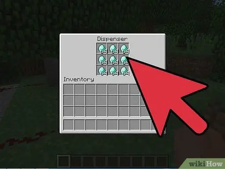 Сделайте петлю дозатора редстоуна в Minecraft, шаг 5