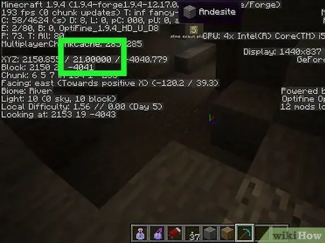 Найдите золото в Minecraft, шаг 3