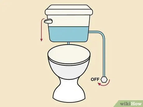 Замена заслонки унитаза, шаг 1