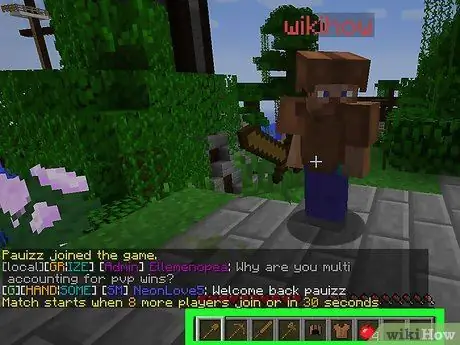 Стань лучше в Minecraft Skywars, шаг 2