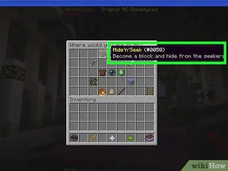 Играйте в прятки в Minecraft, шаг 2