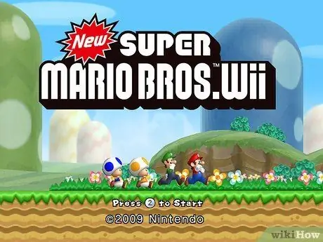Сыграйте в New Super Mario Bros. Wii, шаг 1