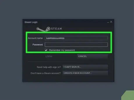 Измените имя учетной записи Steam Шаг 1