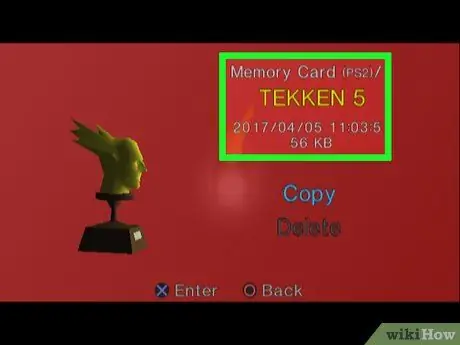 Удалите данные с карты памяти PS2 Шаг 13