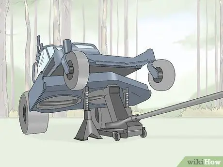 Снятие колеса газонокосилки Шаг 8