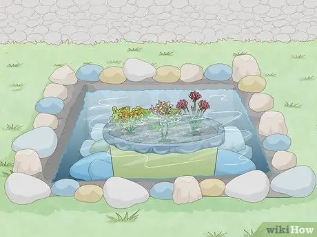 Посадить растения на окраинах пруда Шаг 10