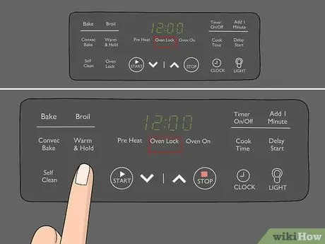 Разблокируйте духовку Kenmore, шаг 2